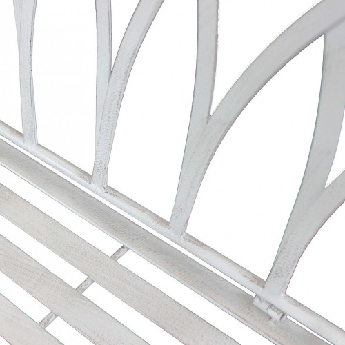 Panchina in Metallo Bianca da Esterno per Giardino | Bricoshop24