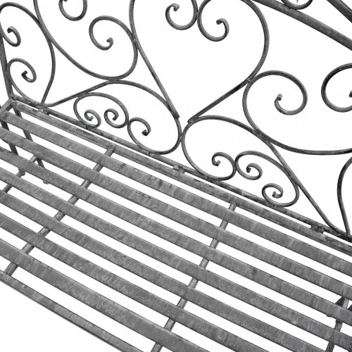 Panchina in Metallo Bianca Ossidato da Esterno per Giardino | Bricoshop24