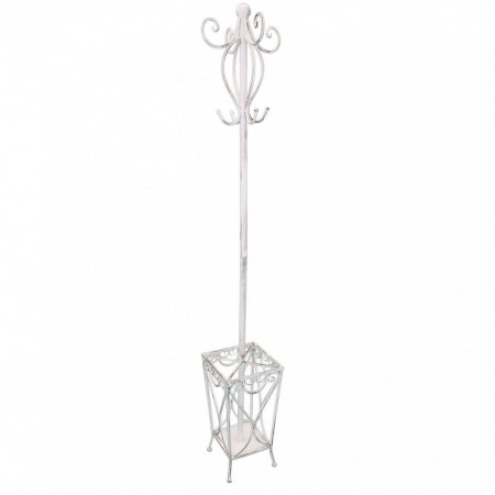 Appendiabiti Bianco Vintage Piantana in Ferro Arredamento