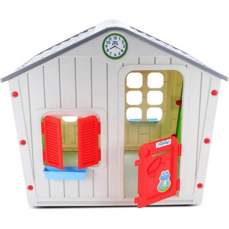 Casetta in Plastica Resina per Bambini Gioco Bimbi da Giardino Esterno