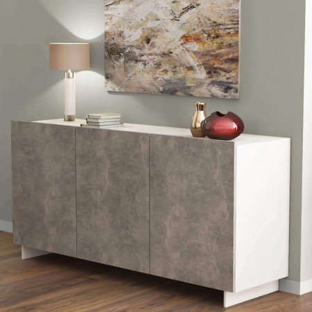 Madia Moderna con Ripiani e 3 Ante in Legno per Ingresso | Briscoshop24