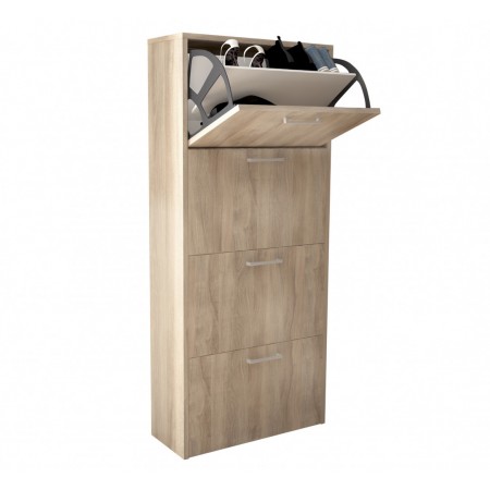 Scarpiera Olmo Slim a 4 Ante Ribalta Doppie Porta Scarpe Salvaspazio