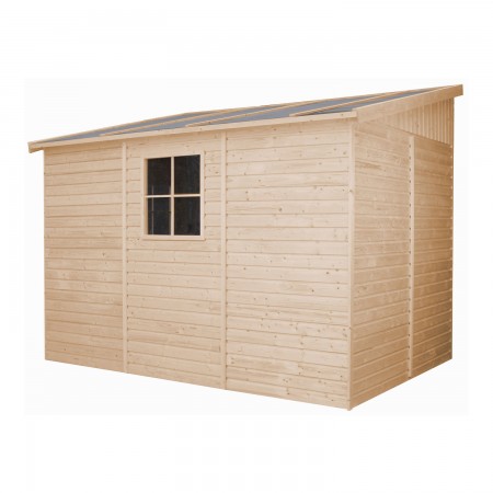 Casetta da Giardino  in Legno 3x2 Addossata 4 Pareti a Pannelli 17 mm