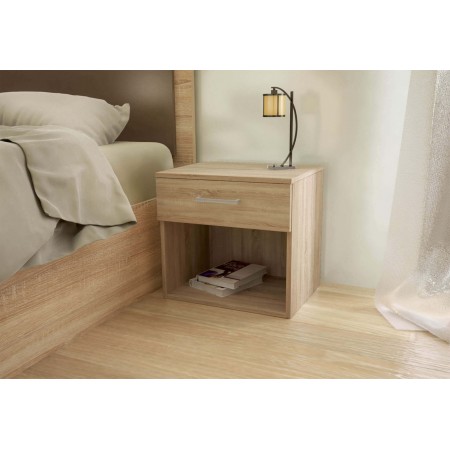 Piccolo Comò per Camera in Legno Salvaspazio con Cassetto Quercia | BricoShop24