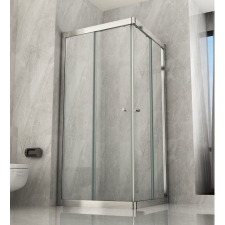 Box Doccia Angolare 70x90 100 120 80x100 120 2 Ante Scorrevole in Cristallo