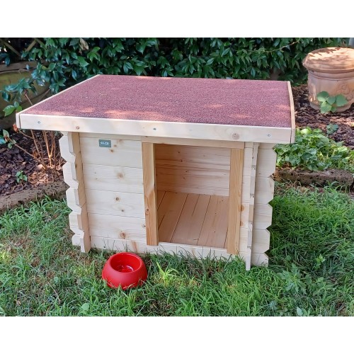 Cuccia in Legno per Cani Taglia Media Piccola da Esterno Giardino