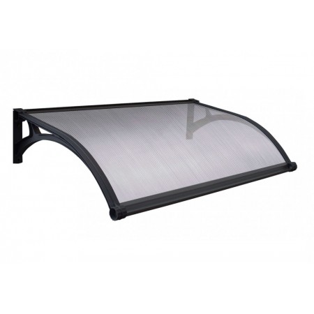 Pensilina in Policarbonato 120x100 Alveolare Opaco Illuminazione Led