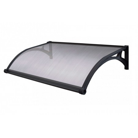 Pensilina in Policarbonato 120x100 Alveolare Opaco Illuminazione Led