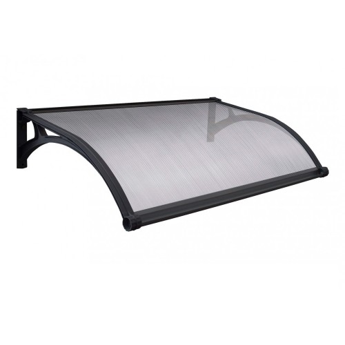 Pensilina con Led 150x100 in Policarbonato Alveolare Opaca Antipioggia