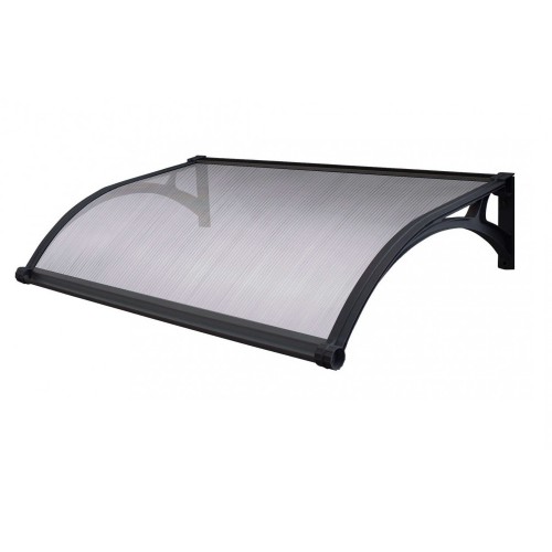 Pensilina con Led 150x100 in Policarbonato Alveolare Opaca Antipioggia