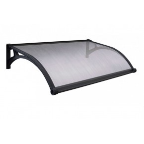 Pensilina in Policarbonato Alveolare 100x60 cm Copertura Antipioggia