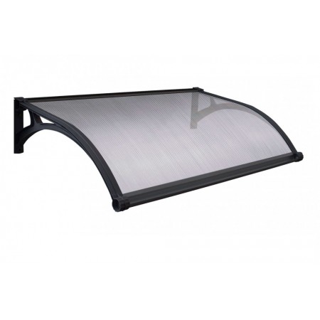 Pensilina in Policarbonato Alveolare 100x60 cm Copertura Antipioggia