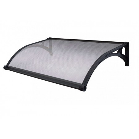 Pensilina in Policarbonato Alveolare 100x60 cm Copertura Antipioggia