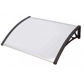 Pensilina 120x80 cm Copertura in Policarbonato Alveolare Opaco 5.2 mm 2