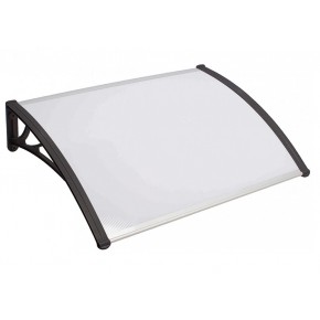 Pensilina 120x80 cm Copertura in Policarbonato Alveolare Opaco 5.2 mm