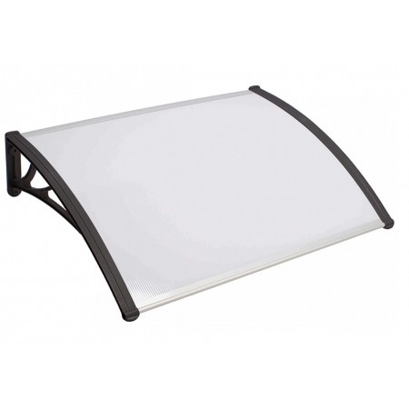 Pensilina 120x120 Alveolare Opaco in Policarbonato Copertura Antipioggia