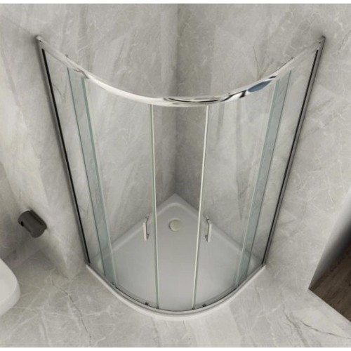 Box Doccia Cristallo 70x90 80x80 90x90 Semicircolare 6 mm | BricoShop24