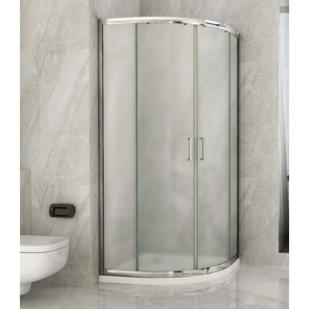 Box Doccia 70x90 Vetro Opaco 80x80 90x90 Semicircolare 6mm Scorrevole 190