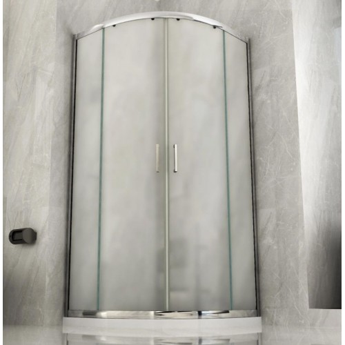Box Doccia 70x90 Vetro Opaco 80x80 90x90 Semicircolare 6mm Scorrevole 190