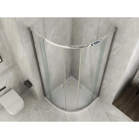 Box Doccia 70x90 Vetro Opaco 80x80 90x90 Semicircolare 6mm Scorrevole 190