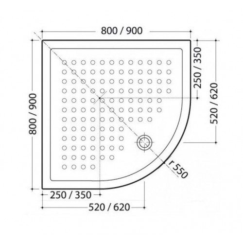 Box Doccia Semicircolare 2 Lati 4mm