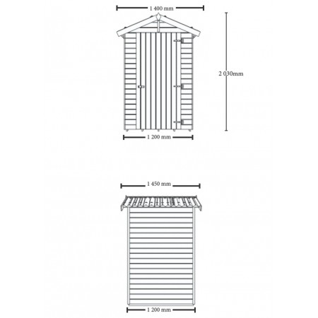 Casetta Armadio in Legno Mobile Ripostiglio da Esterno | BricoShop24