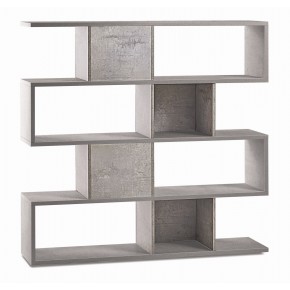 Libreria Modulare Giorno Cemento Moderna Mensole Scaffale Ufficio Studio 2