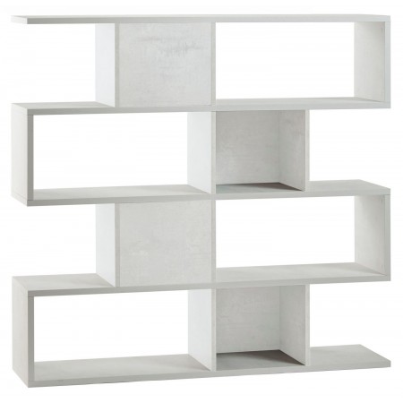Libreria Modulare Bianco a Giorno Moderna Mensole Scaffale Ufficio Studio