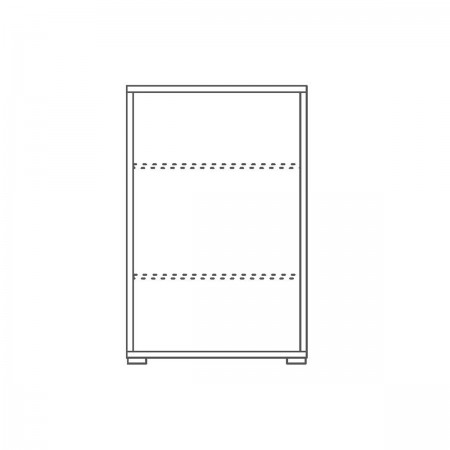 Armadio 2 Ante Noce Ossido Bianco Credenza Multiuso con Ripiani Mobile