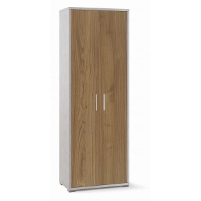 Mobile Armadio in Legno 2 Ante 200 Bianco Noce Multiuso Ufficio Camera