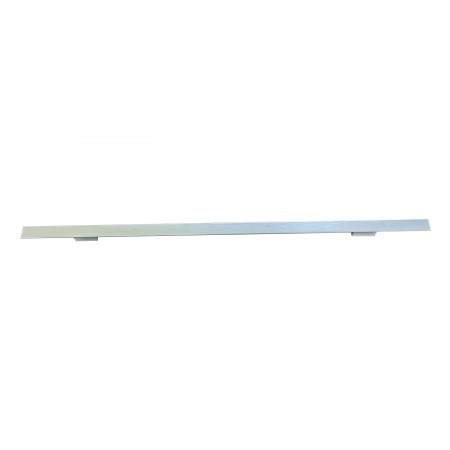 Maniglione per Porta Blindata da 120cm Cromato Satinato Piatto Verticale da Esterno
