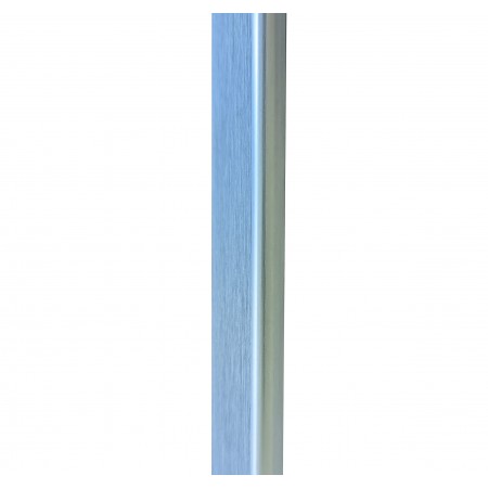 Maniglione per Porta Blindata da 120cm Cromato Satinato Piatto Verticale da Esterno