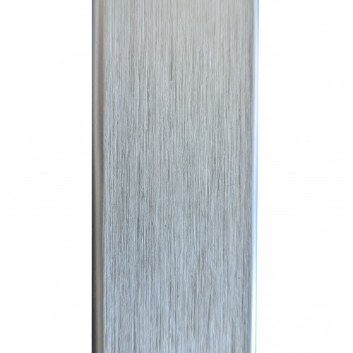 Maniglione per Porta Blindata da 120cm Cromato Satinato Piatto Verticale da Esterno