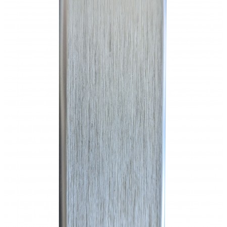 Maniglione per Porta Blindata da 120cm Cromato Satinato Piatto Verticale da Esterno
