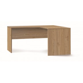 Scrivania 160x150 cm Angolare Noce Legno Moderna Angolo da Ufficio Studio