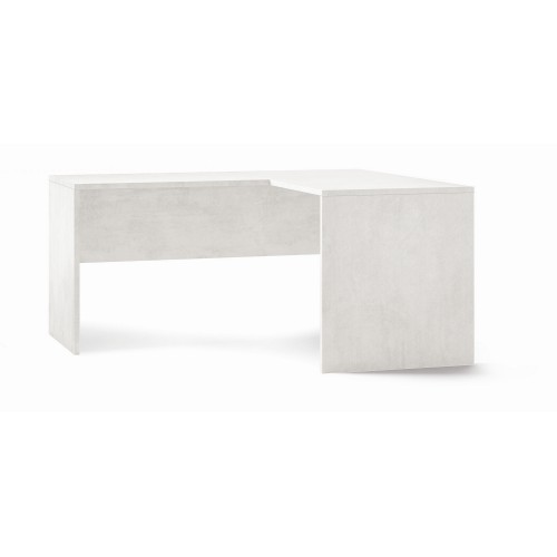 Scrivania Legno 160x150 cm ad Angolo Bianco Moderna da Ufficio Studio