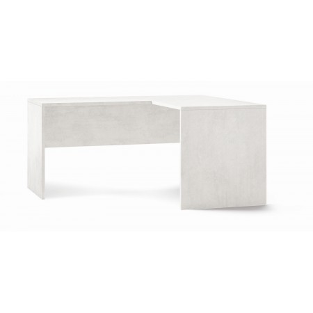 Scrivania Legno 160x150 cm ad Angolo Bianco Moderna da Ufficio Studio