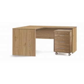 Scrivania 160x150 Legno Angolare Sinistra Noce Moderna Ufficio Studio 2