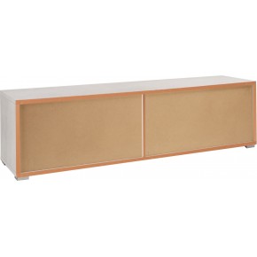 Mobile TV 4 Cassetti Moderno Credenza 180 Bianco Noce Cassettiera Legno 2