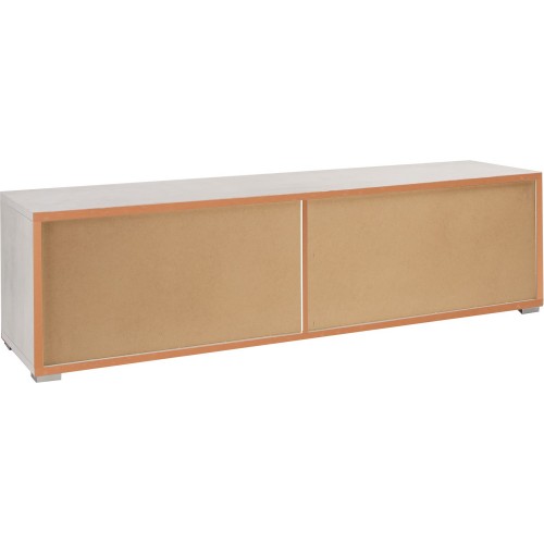Mobile TV 4 Cassetti Moderno Credenza 180 Bianco Noce Cassettiera Legno