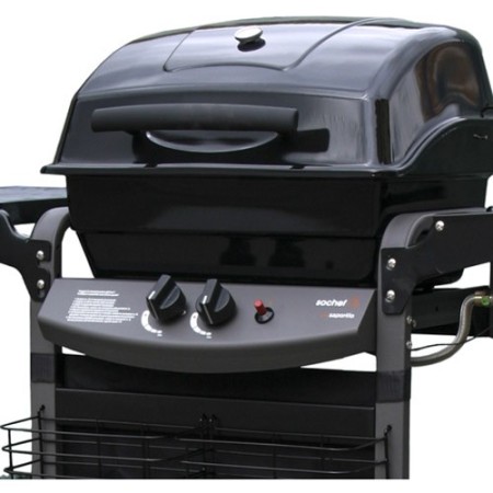 Barbecue Gas 10Kw Piu Saporillo 2 Bruciatori Acciaio Inox 50.6x35.6 Griglia 