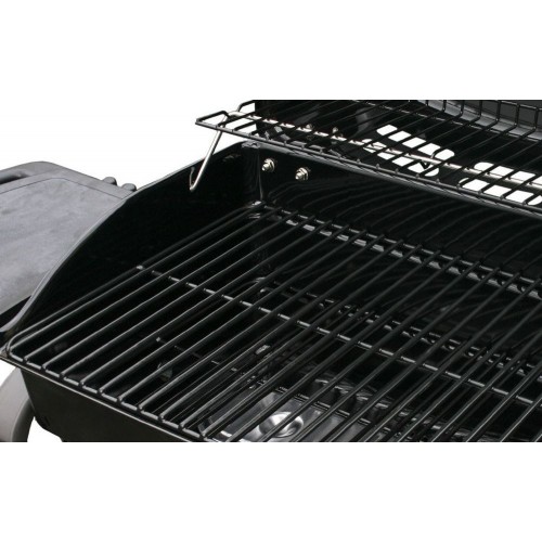 Barbecue Gas 10Kw Piu Saporillo 2 Bruciatori Acciaio Inox 50.6x35.6 Griglia 