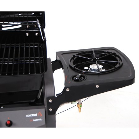 Barbecue Gas 10Kw Piu Saporillo 2 Bruciatori Acciaio Inox 50.6x35.6 Griglia 