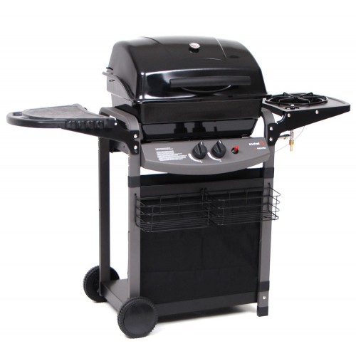 Barbecue Gas 10Kw Piu Saporillo 2 Bruciatori Acciaio Inox 50.6x35.6 Griglia 