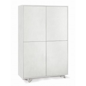 Armadio Credenza Madia Ripiani 4 Ante Soggiorno Bianco Mobile Ingresso