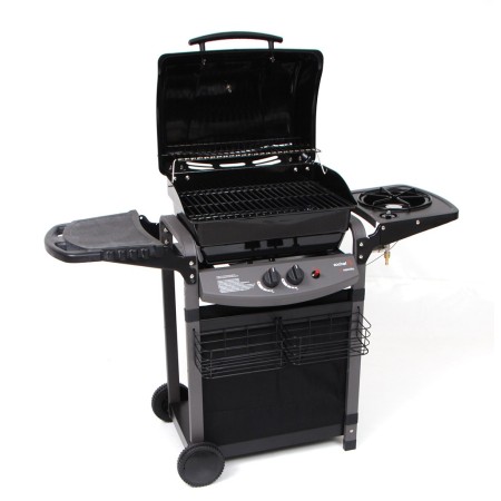 Barbecue Gas 10Kw Piu Saporillo 2 Bruciatori Acciaio Inox 50.6x35.6 Griglia 
