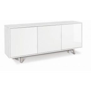 Armadio Bianco Lucido Soggiorno Buffet 3 Ante Madia Credenza Contenitore