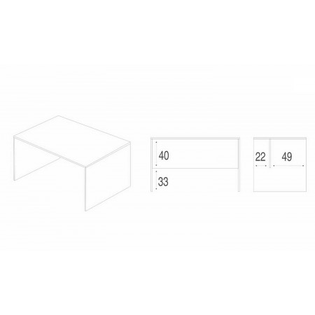 Tavolo Kit Scrivania 120 cm Bianca Piccola Moderna da Ufficio Cameretta Porta Pc | BricoShop24