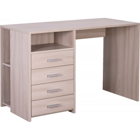 Mobile con Cassettiera Scrivania 120 cm Olmo Grande Ufficio Cameretta