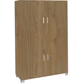Dispensa Credenza con 4 Ante Noce Madia Buffet Ripiani Ufficio Piattaia